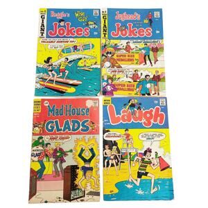 Set 4 1967-70 Archie Comics Jughead Jokes Laugh Mad House Glads Silver Age Books